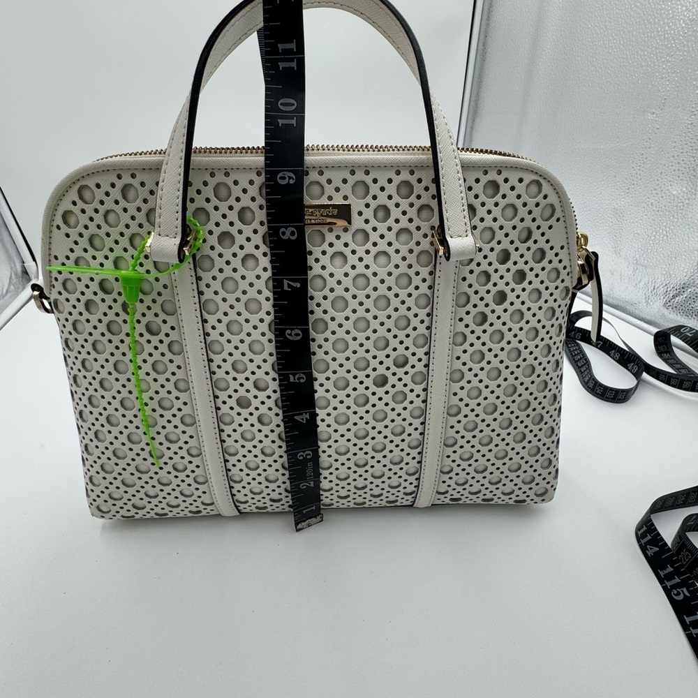 Kate Spade White Perforated Leather Newbury
Lane Top Handle Bag White - Picture 8 of 17